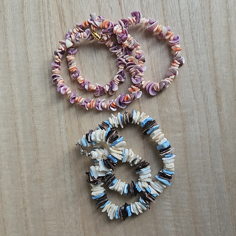 Two Vintage Shell Necklaces